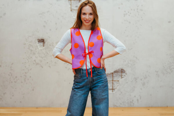 obojstranná vzorovaná vesta - dostrim.sk